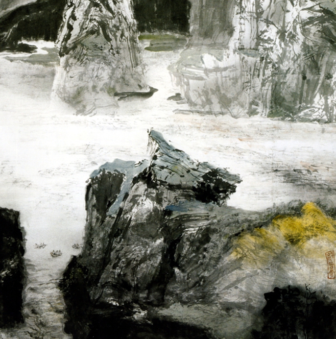 35 革囊泅渡 Using Sheepskin-boat Crossing Yellow River_副本.jpg